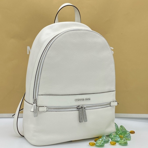 Michael Kors Handbags - MICHAEL KORS KENLY LARGE BACKPACK OPTIC WHITE